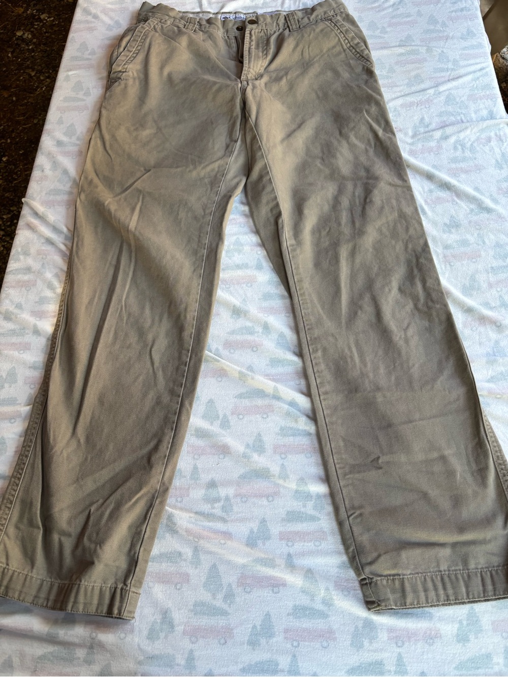 Khaki Casual Chino Pants